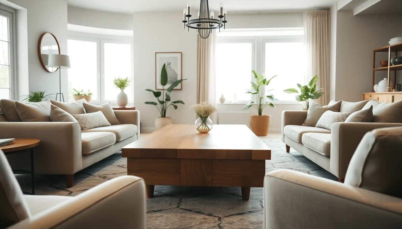Kinghams elegant living room with modern furnishings and inviting decor.