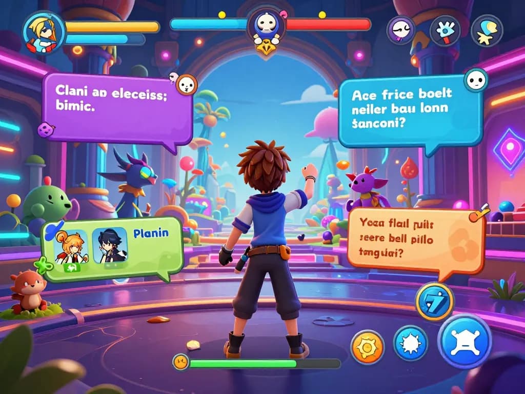 Engaging hentai game scene with vibrant 3D visuals and animated characters.