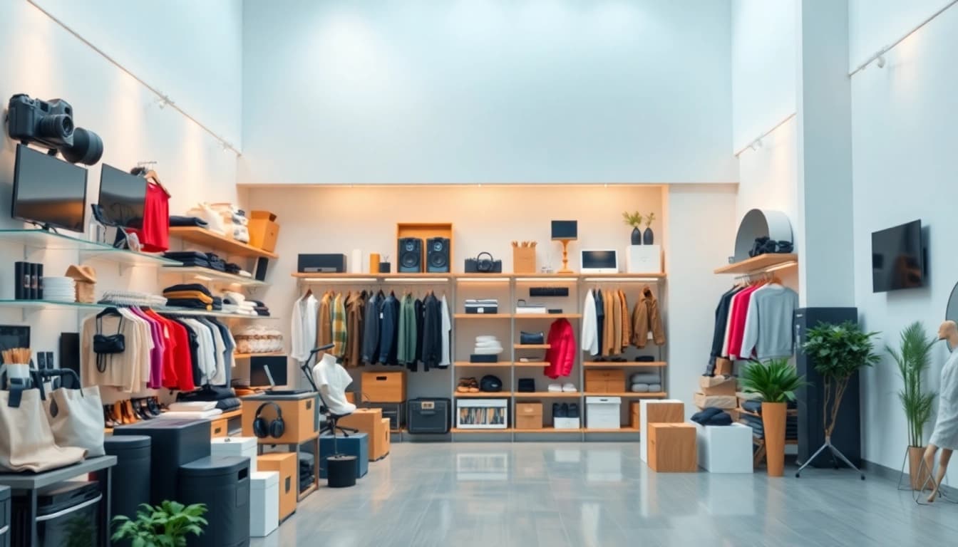 Showcasing a diverse range of products in a professional Multi-Store digital storefront.