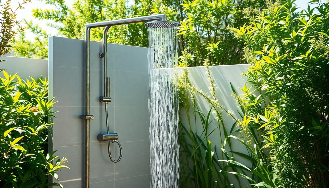 Transforming outdoor spaces with sunny shower usa inc featuring sleek design.