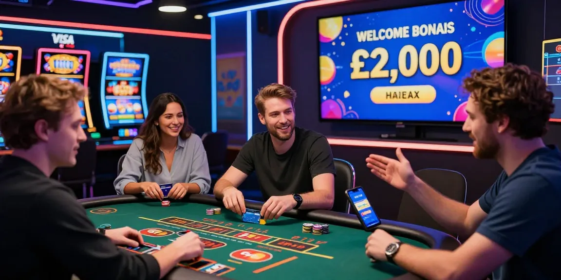 Vibrant online gaming scene capturing players engaging with credit card casinos at https://brcs.co.uk, showcasing excitement and immersive gameplay.