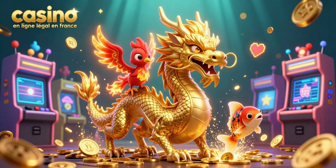 Jouez sur des casinos en ligne légaux en France avec cette illustration animée captivante.