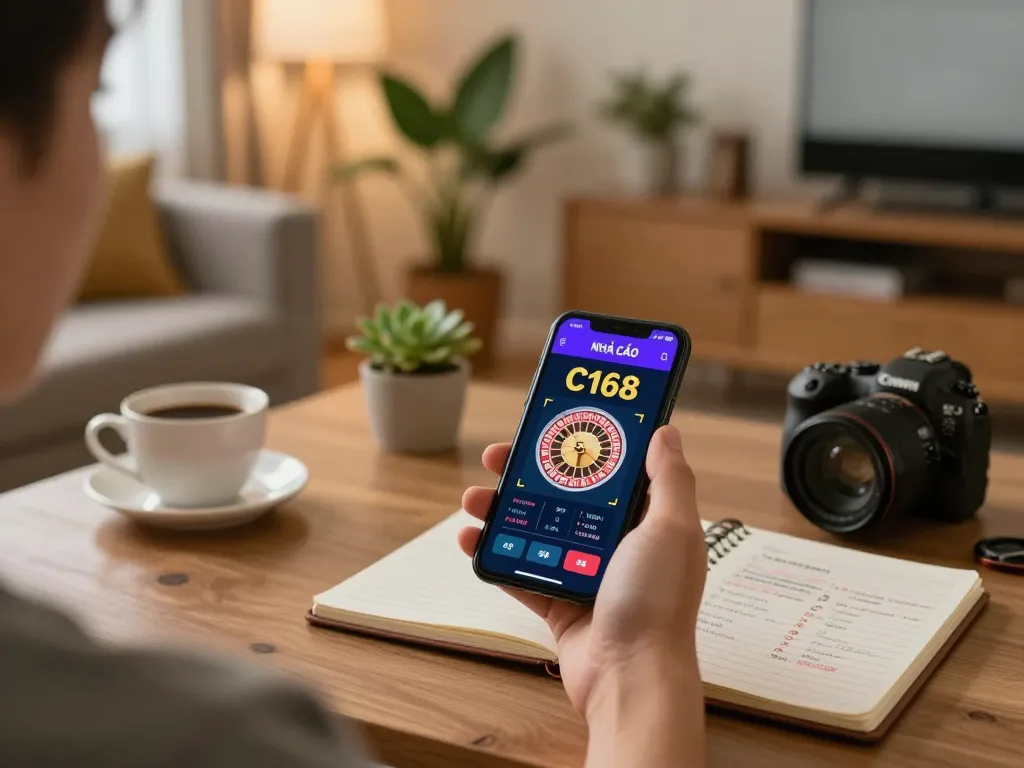 Engaging with NHÀ CÁI C168 app for a thrilling online roulette experience.