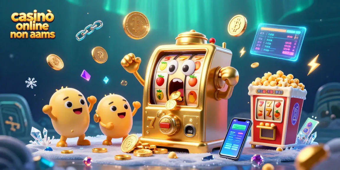 Gioca a casinò online non aams mentre il sorprendente slot machine d'oro vince jackpot e scoppia di monete.