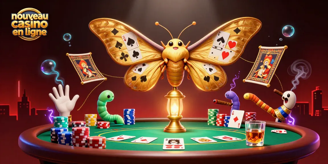 Découvrez le nouveau casino en ligne avec une scène 3D captivante illustrant la chance et le plaisir du jeu.