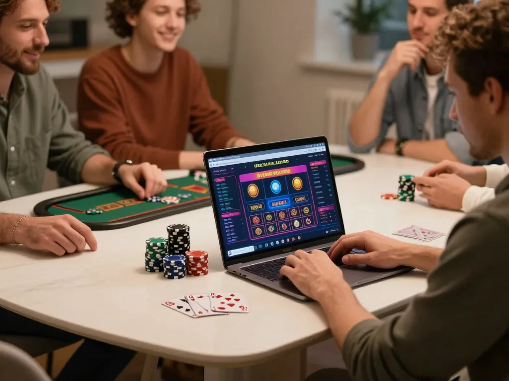 Engaging with online casinos in Canada reddit while enjoying a casual gaming night.