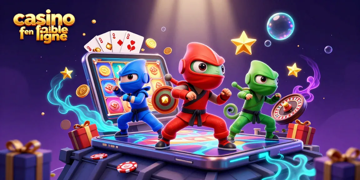 Découvrez un casino fiable en ligne avec des ninjas colorés et des jeux animés