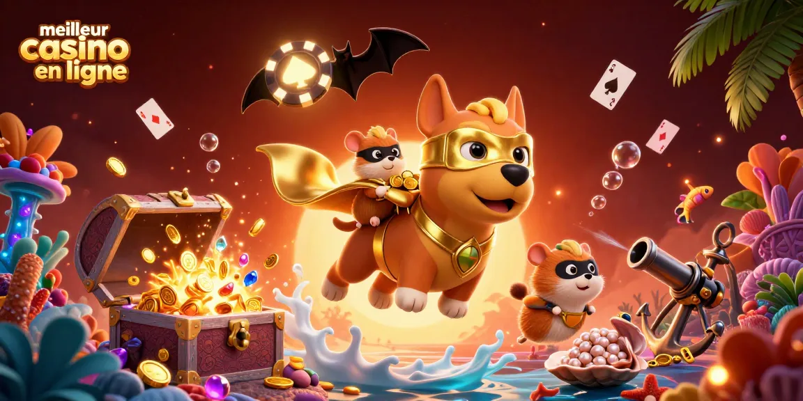 Découvrez le meilleur casino en ligne avec des personnages dynamiques et des éléments de jeu colorés.