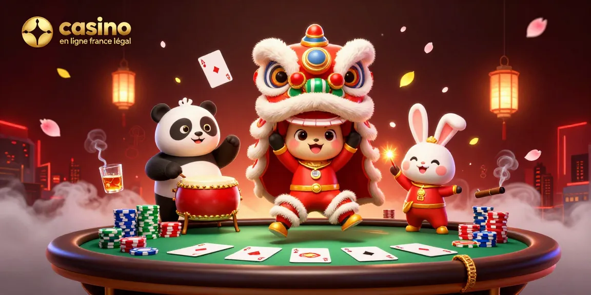 Éveillez votre esprit de jeu avec casino en ligne france légal, dans une scène dynamique de danse du lion.