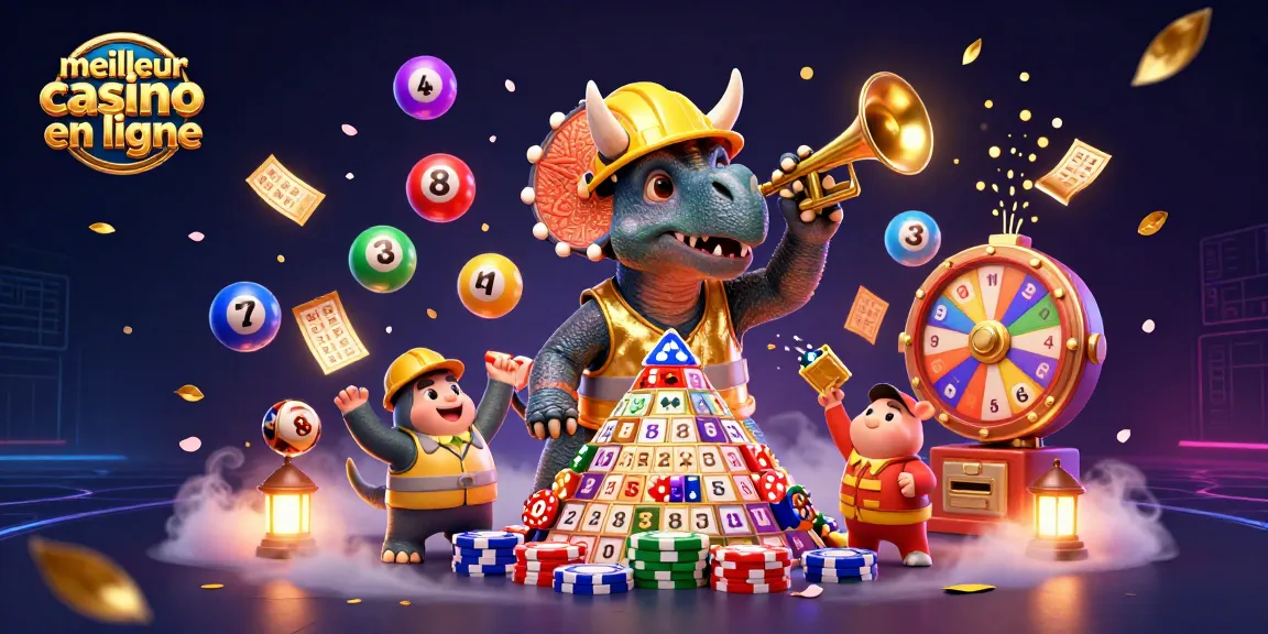 Obtenez des gains au meilleur casino en ligne grâce à une illustration festive sur les jeux de hasard.