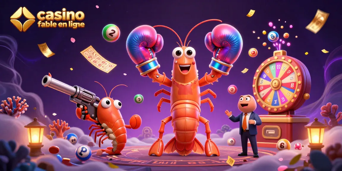 Vivez l'excitation des jeux dans un casino fiable en ligne avec une illustration vibrante de créatures marines.