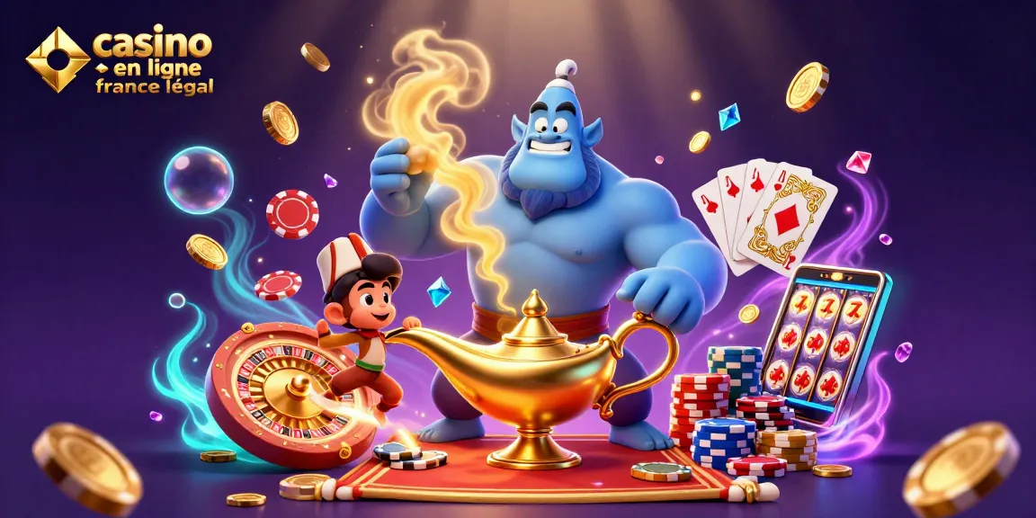 Découvrez le meilleur casino en ligne légal en France avec cette illustration dynamique captivante.