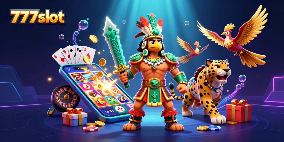 Menangkan kesenangan judi dengan 777slot di ilustrasi mesin slot penuh warna.