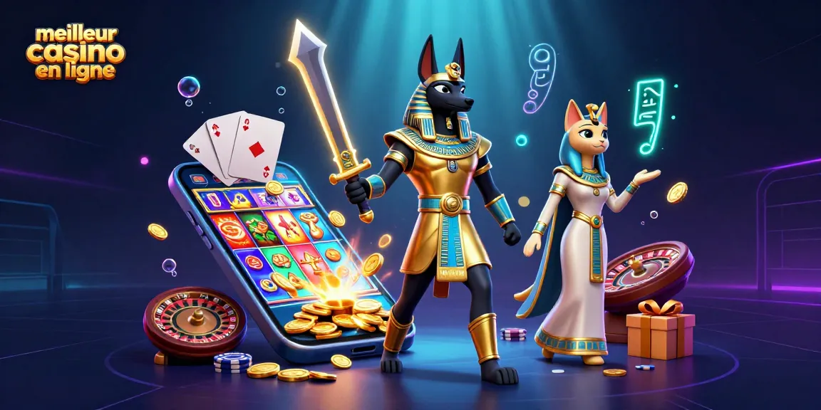 Découvrez le meilleur casino en ligne avec Anubis et Bastet entourés de jeux d'argent dynamiques.