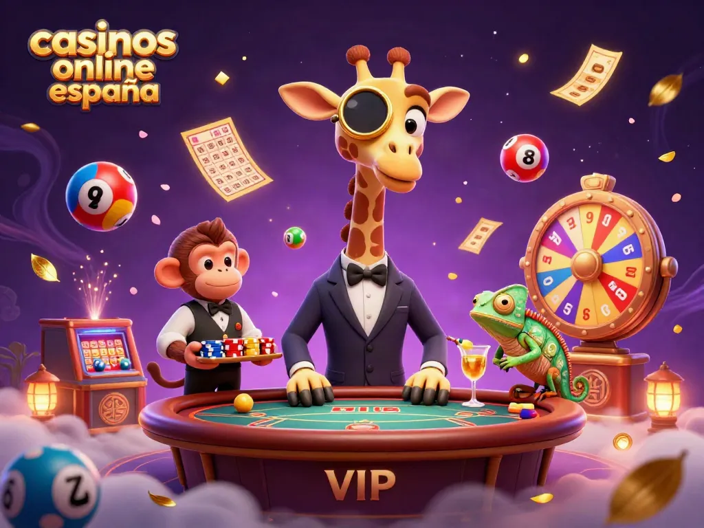 Ilustración 3D de un giraffe apostador en casinos online España, mezclando emoción y diversión.
