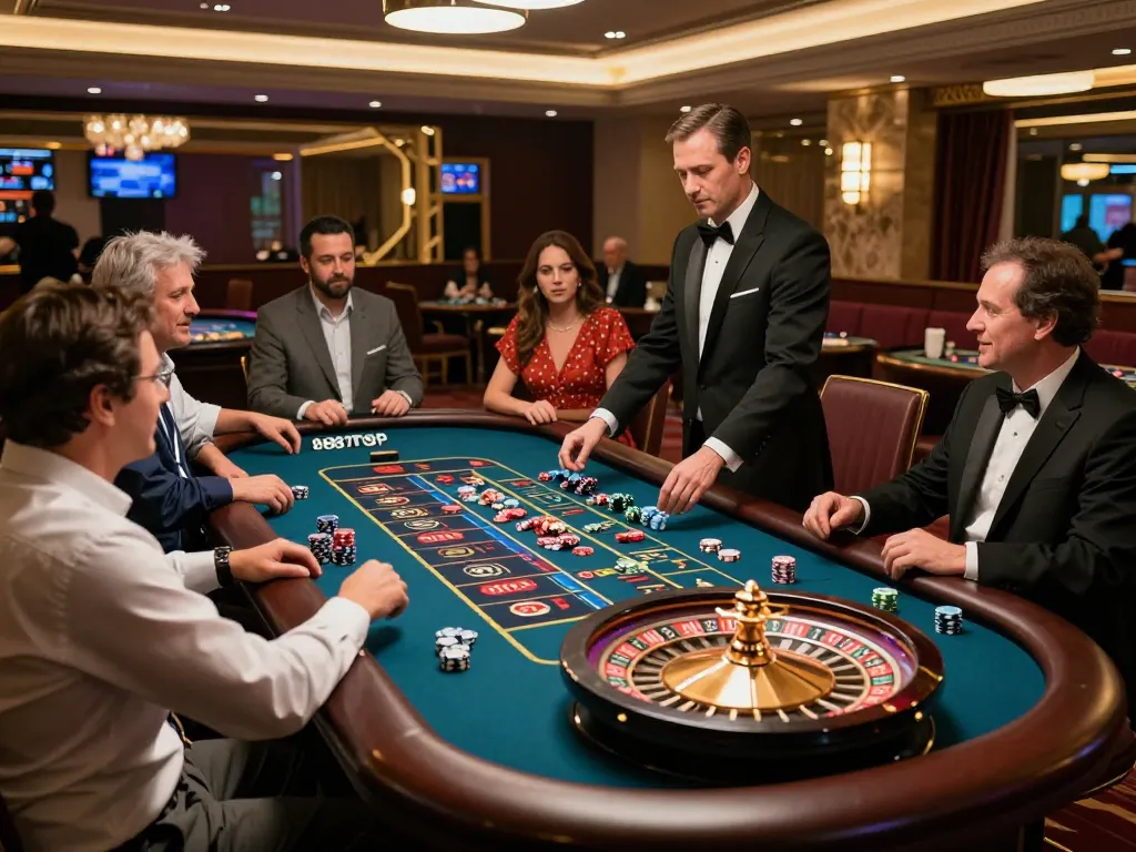 Experience the thrill of roulette at 888top's upscale casino offering dramatic gameplay moments.