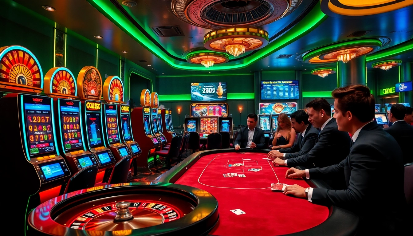 Découvrez l'excitation d'un casino en ligne 2026 avec des scènes de jeu vibrantes et des actions à enjeux élevés.
