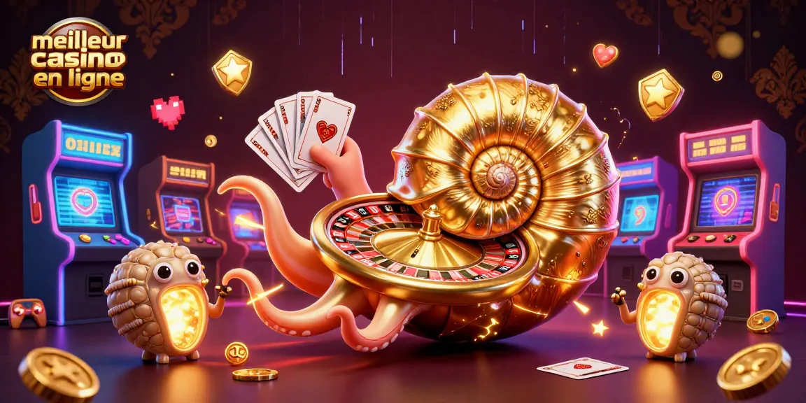 Plongez dans l'univers palpitant du meilleur casino en ligne avec une illustration 3D enchanteresse.