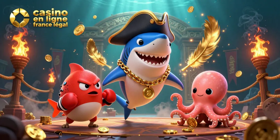 Visualisez un combat de casino maritime captivant avec le casino en ligne France légal au cœur de la scène.