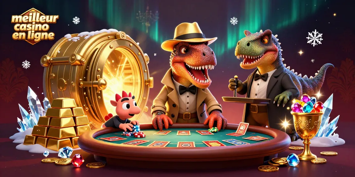 Jouez au meilleur casino en ligne et découvrez des trésors, avec un raptor au blackjack et un boss stégosaure.
