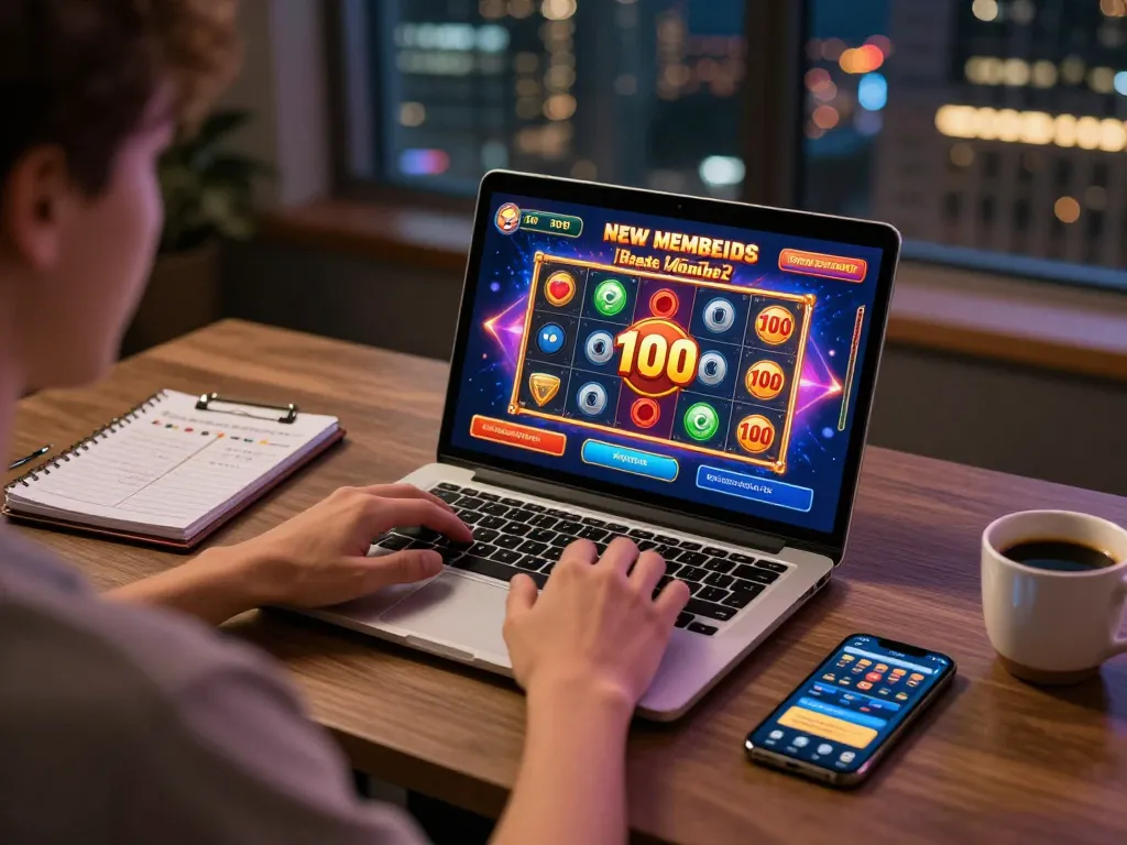 Experience exciting gameplay with slot bonus new member 100 while placing strategic bets online