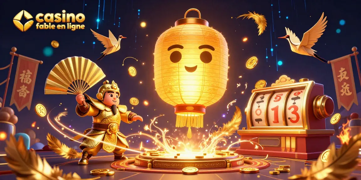 Jouez dans un casino fiable en ligne pendant un festival animé avec des personnages et des symboles porte-bonheur.