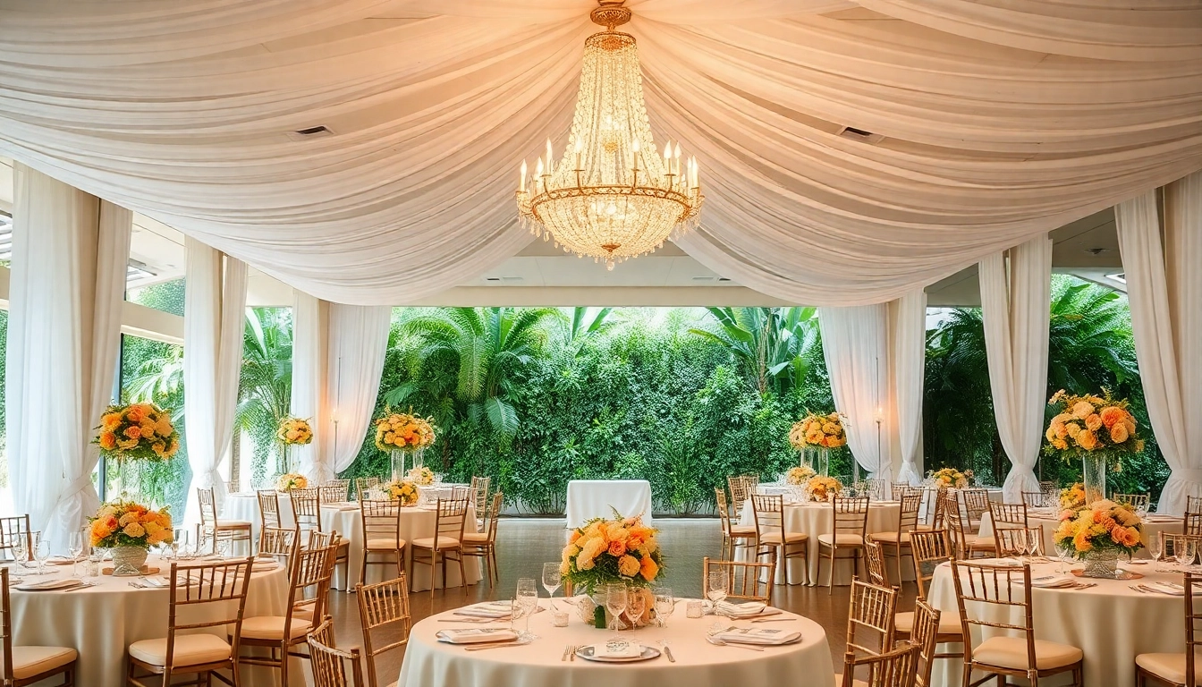Host an unforgettable wedding at this exquisite Wedding Event Space Jacksonville featuring elegant décor.