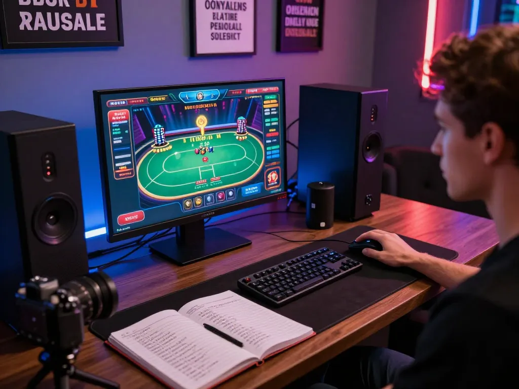TR88 online gaming setup showcasing strategic poker gameplay and bankroll notes for effective management