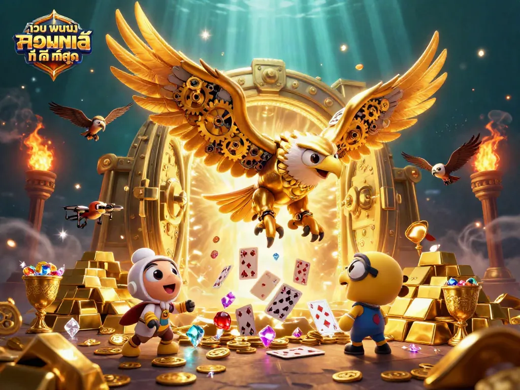 สัมผัสประสบการณ์เว็บ พนัน ออนไลน์ ที่ ดี ที่สุด กับภาพ 3D ชวนตื่นเต้นของนกอินทรีทองแห่งอนาคต