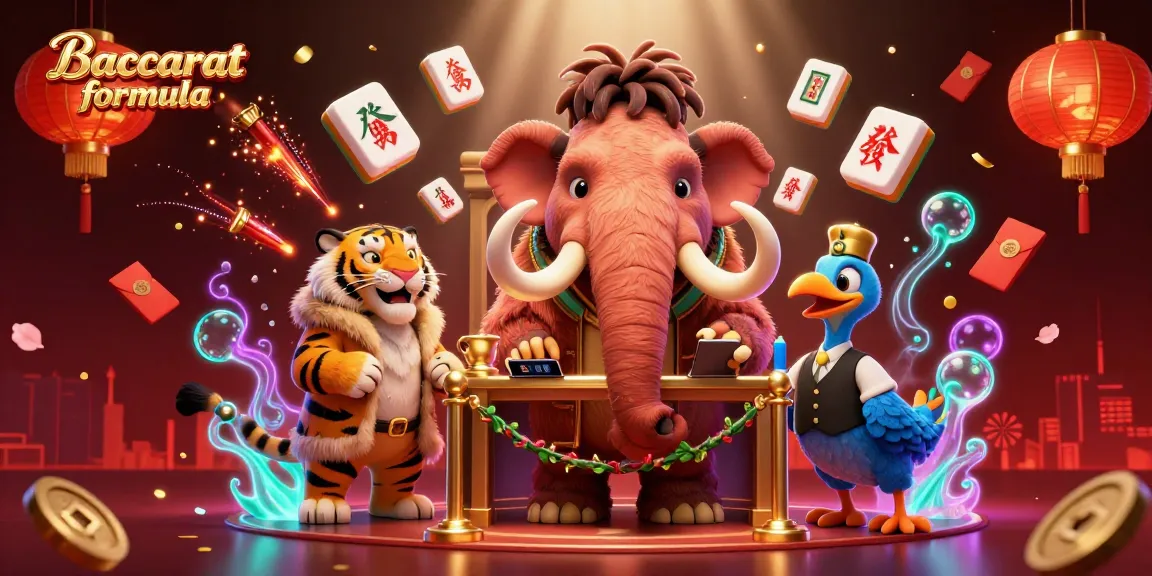 Engage with the Baccarat formula through thrilling strategies in this vibrant casino illustration.