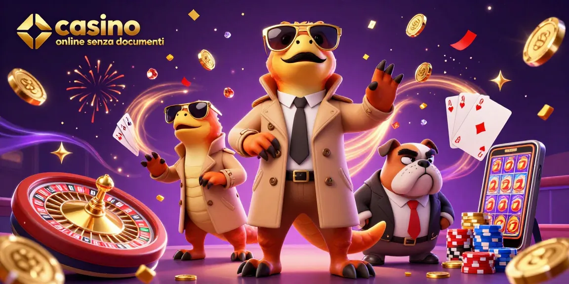 Gioca nei casino online senza documenti con divertenti raptor in un'accattivante atmosfera di gioco.