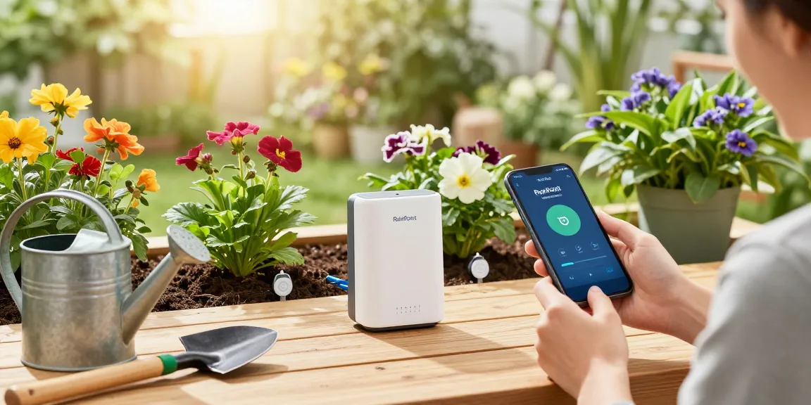 Control your RainPoint WiFi irrigation system for lush gardens and plants.