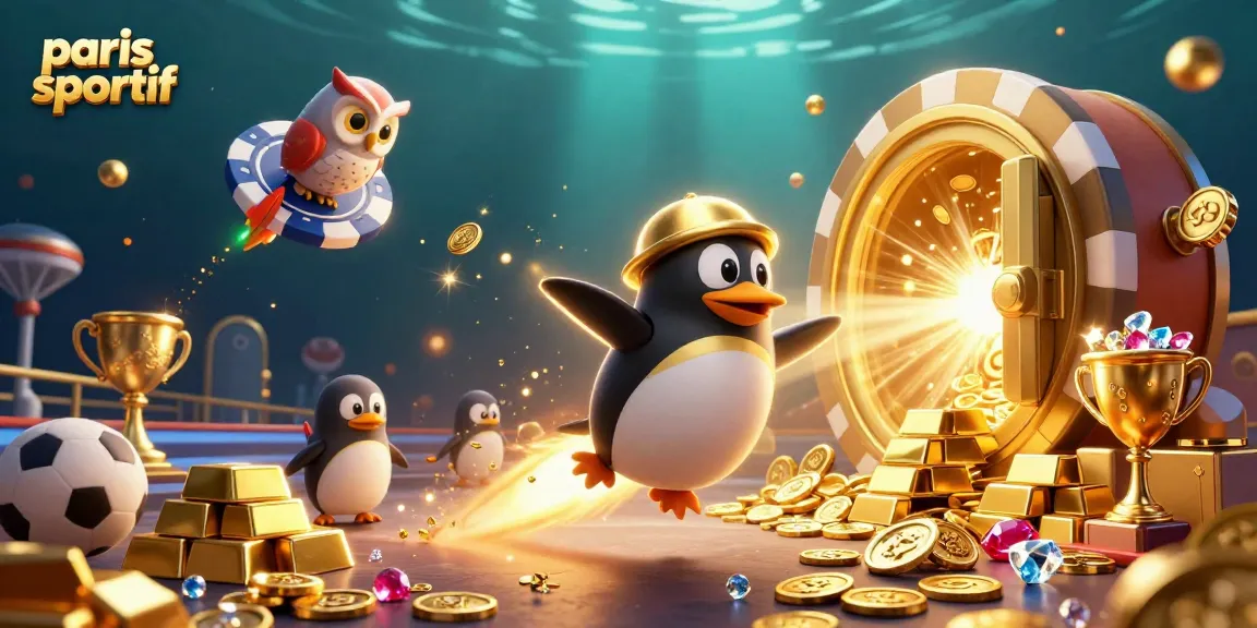 Paris sportif : misez sur des gains avec un pingouin d'or dans un univers de paris