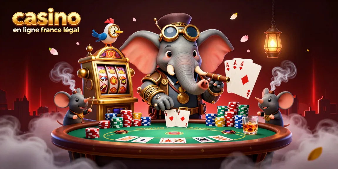 Actionner des machines à sous légales sur casino en ligne France dans une scène animée et colorée.