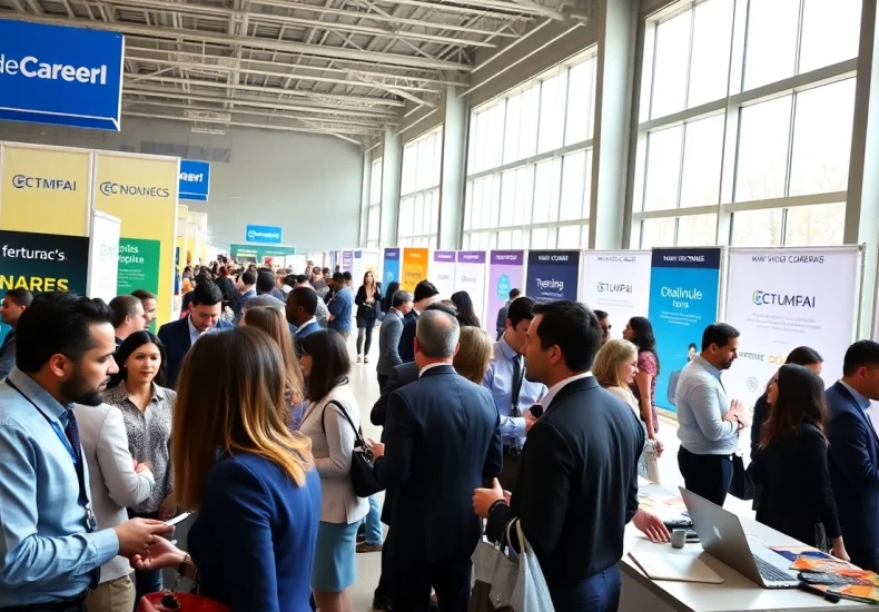 Network with opportunities through a free job post new york setting emphasizing professional engagement.