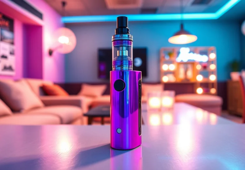 Elfbar in einem modernen Vaping-Ambiente mit einem eleganten Design und einladender Atmosphäre.