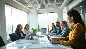 Discussing competitor pricing strategies in a modern office setting.