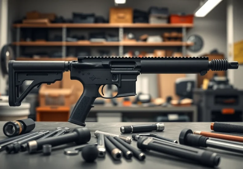 Assembling pf940v2 frame kit in a well-lit workshop, showcasing its details and tools.