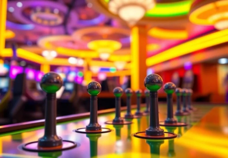 Menangkan permainan plinko demo dengan bola yang jatuh di papan permainan berwarna-warni.