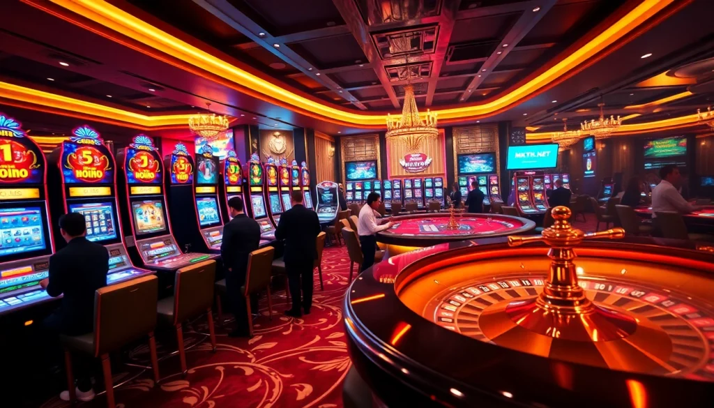 Experience high-stakes gambling at mk8th.net with vibrant casino visuals and engaged players.