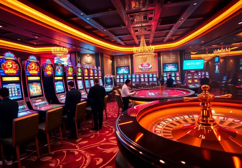 Experience high-stakes gambling at mk8th.net with vibrant casino visuals and engaged players.