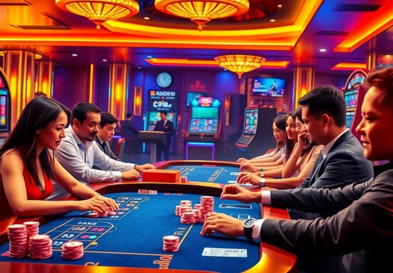 Experience the thrill of gameplay at trang cá cược vua99 with vibrant casino visuals and dynamic players.