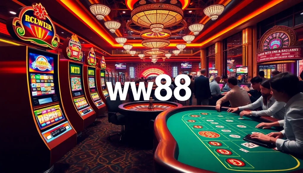 Experience the thrill of gambling at ww88 with vibrant casinos featuring slot machines, poker games, and roulette tables.