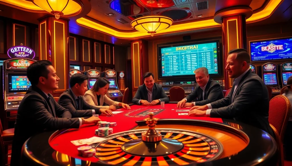 Experience the thrill of bk8thai with vibrant casino games, poker excitement, and luxury gaming atmosphere.