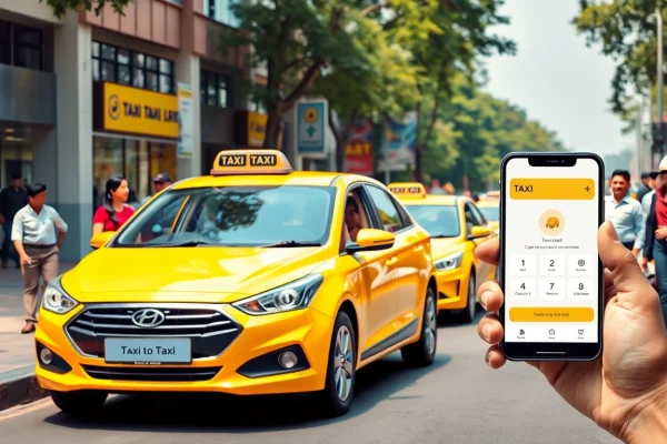 Gurgaon Taxi Service with a clean vehicle and friendly driver, showcasing urban transportation.