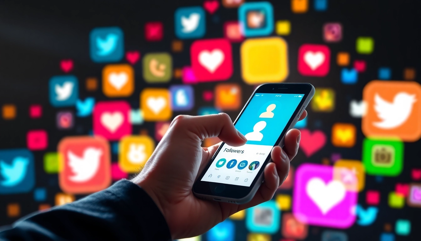日本人フォロワー 購入のためにアクションを促すスマートフォンとインターフェースのビジュアル。
